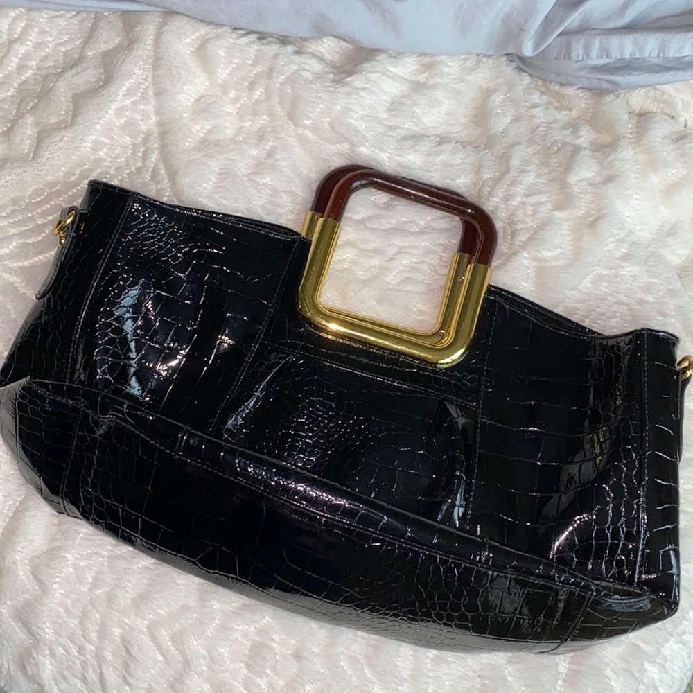 Faux Crocodile HandBag